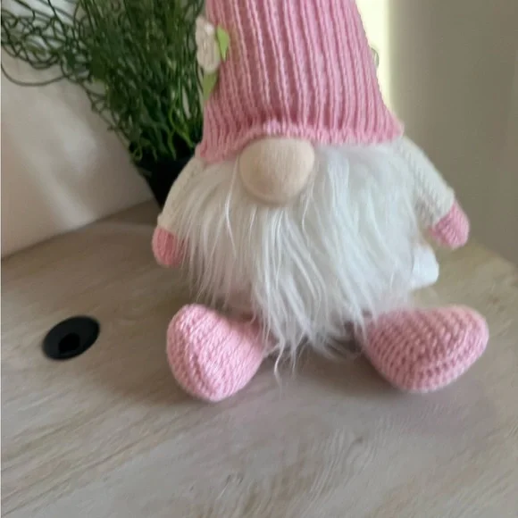 ODELETTE PINK & WHITE EASTER SWEATER GNOME - Picture 4 of 8
